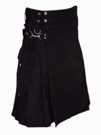 Cargo Black Utility Kilt Black Kilt