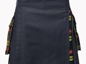 Black and Buchanan Tartan Hybrid Kilt