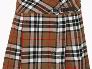 Women Camel Thomson Tartan Mini Kilt - Camel Thomson Mini Kilt
