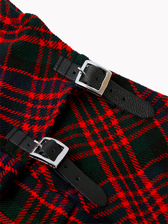 Women Macdonald Tartan Kilt Skirt S