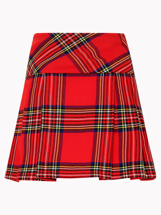 Women Royal Stewart Tartan Mini Kilt B
