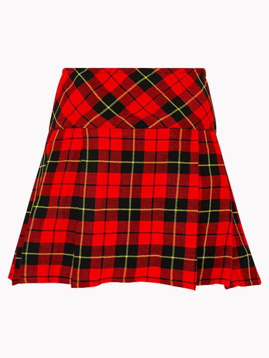 Women Wallace Tartan Mini Kilt. F