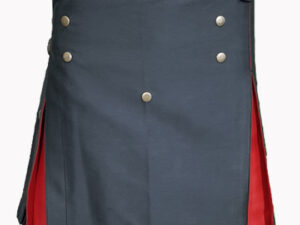 Black and Red Utility Kilt